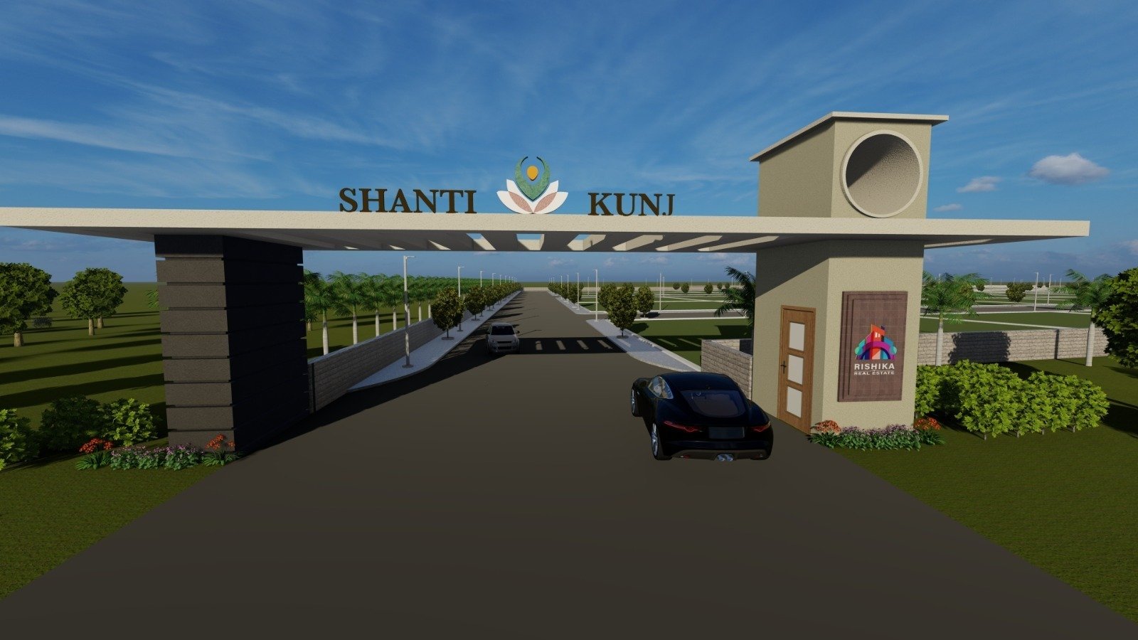 Shanti Kunj Entrance Gate Architecture